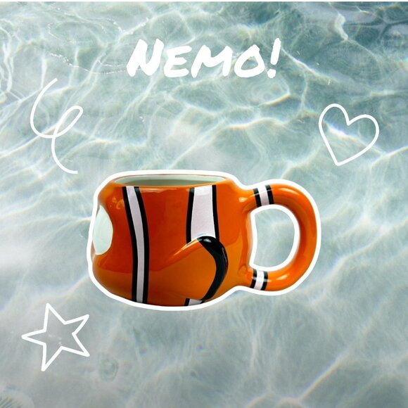 Zak Disney Pixar 3D Finding Nemo Coffee Mug Orange Clown Fish Sculptured - Picture 6 of 16
